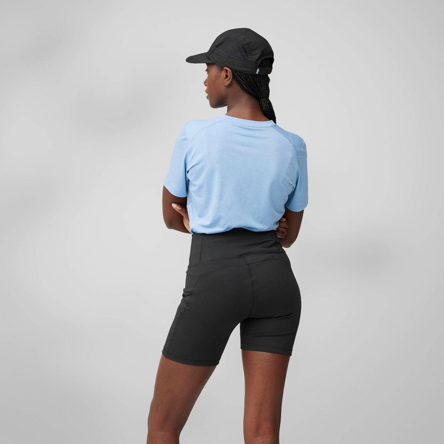 Fjallraven Womens Abisko 6 Inch Shorts Tights Black