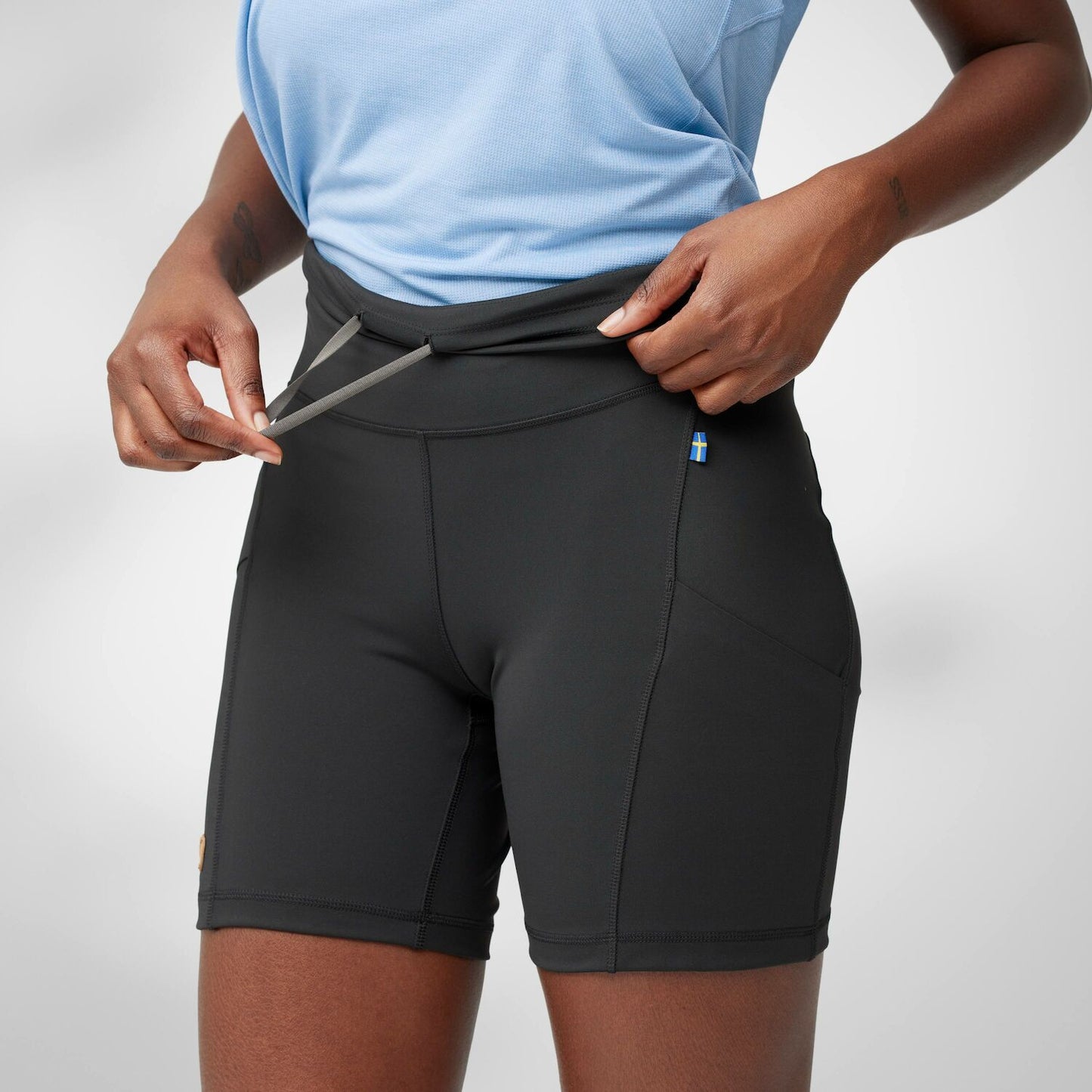 Fjallraven Womens Abisko 6 Inch Shorts Tights Black