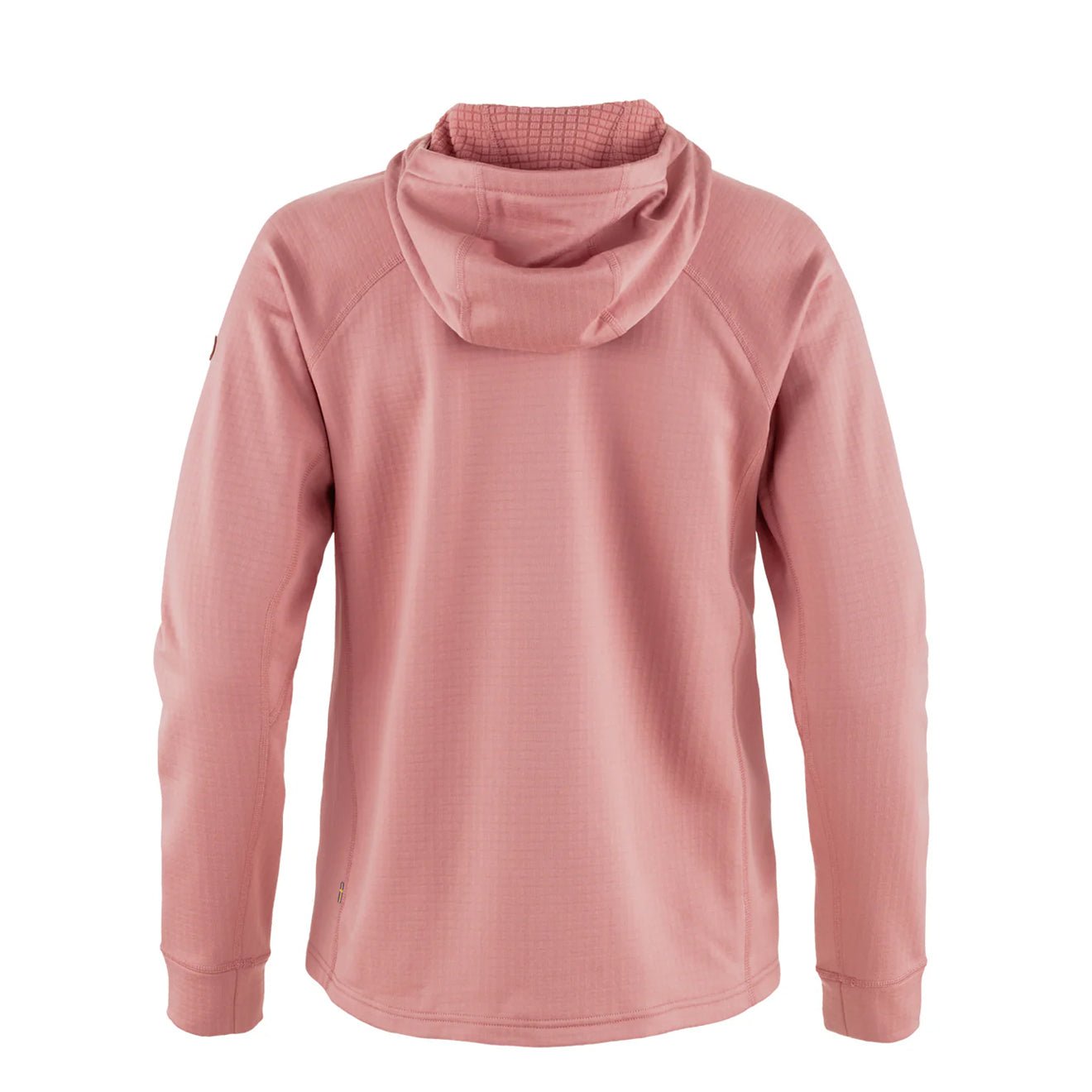 Fjallraven Womens Abisko Grid Fleece Hoodie Dusty Rose - The Sporting Lodge