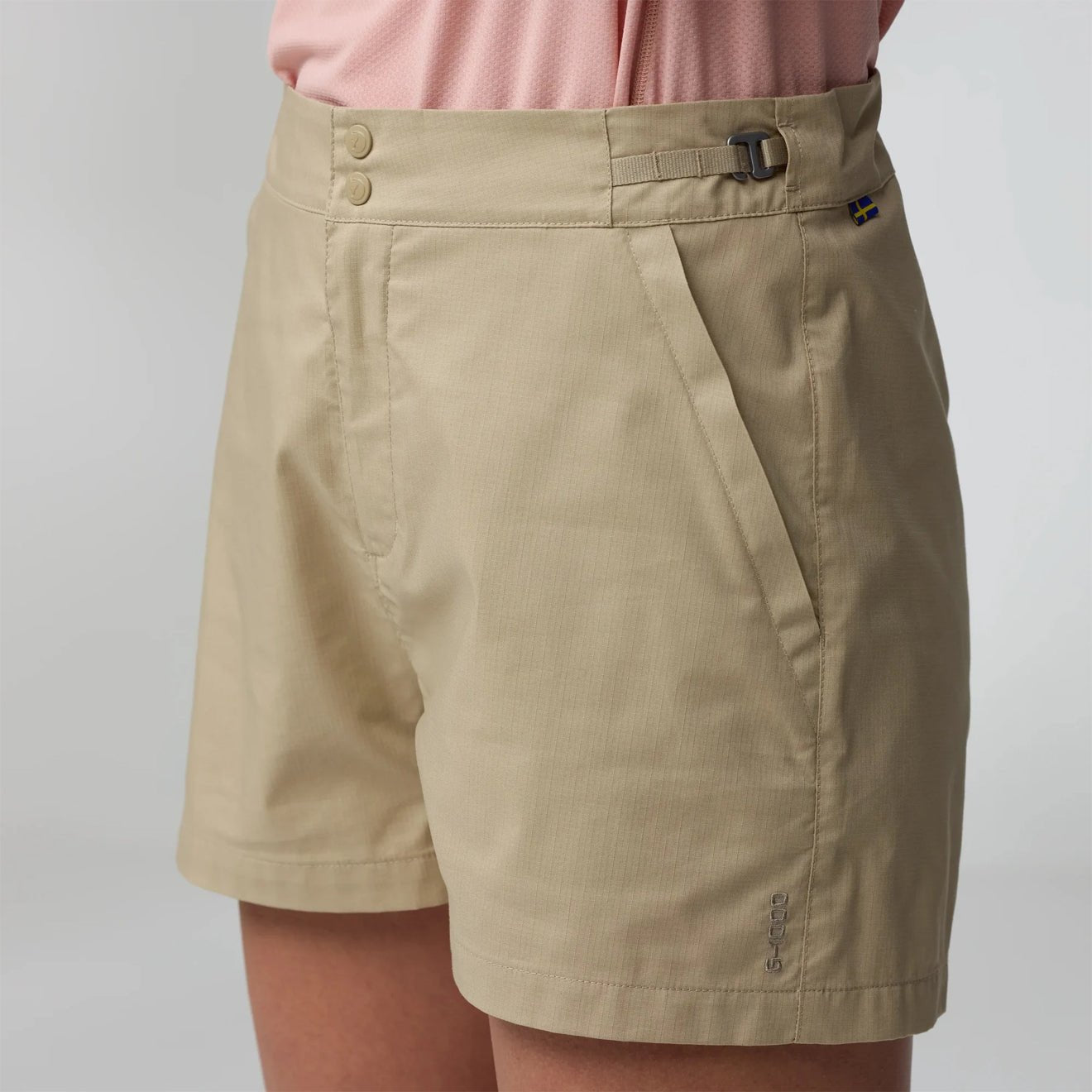 Fjallraven Womens Abisko Hike Shorts Fossil - The Sporting Lodge