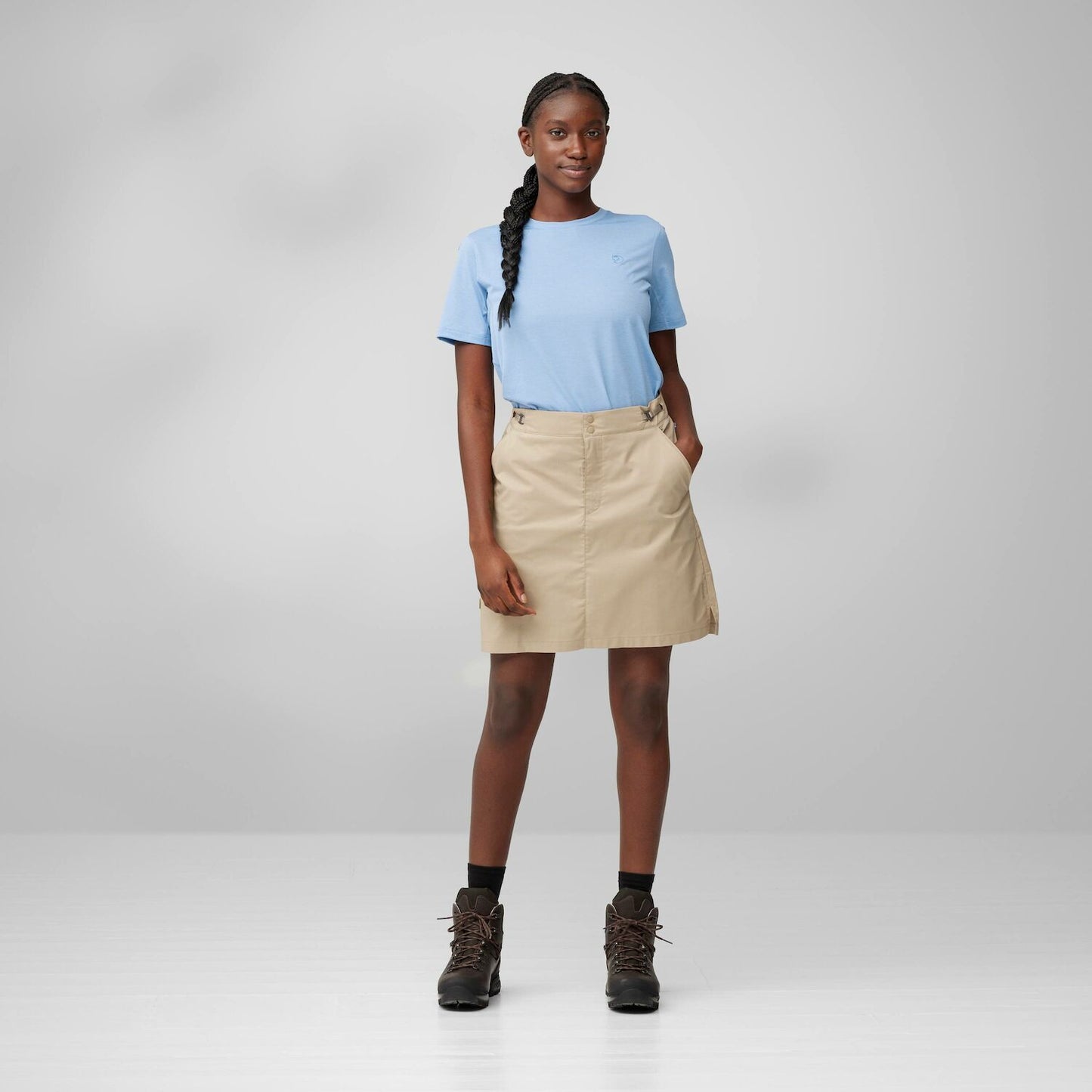 Fjallraven Womens Abisko Hike Skort Fossil