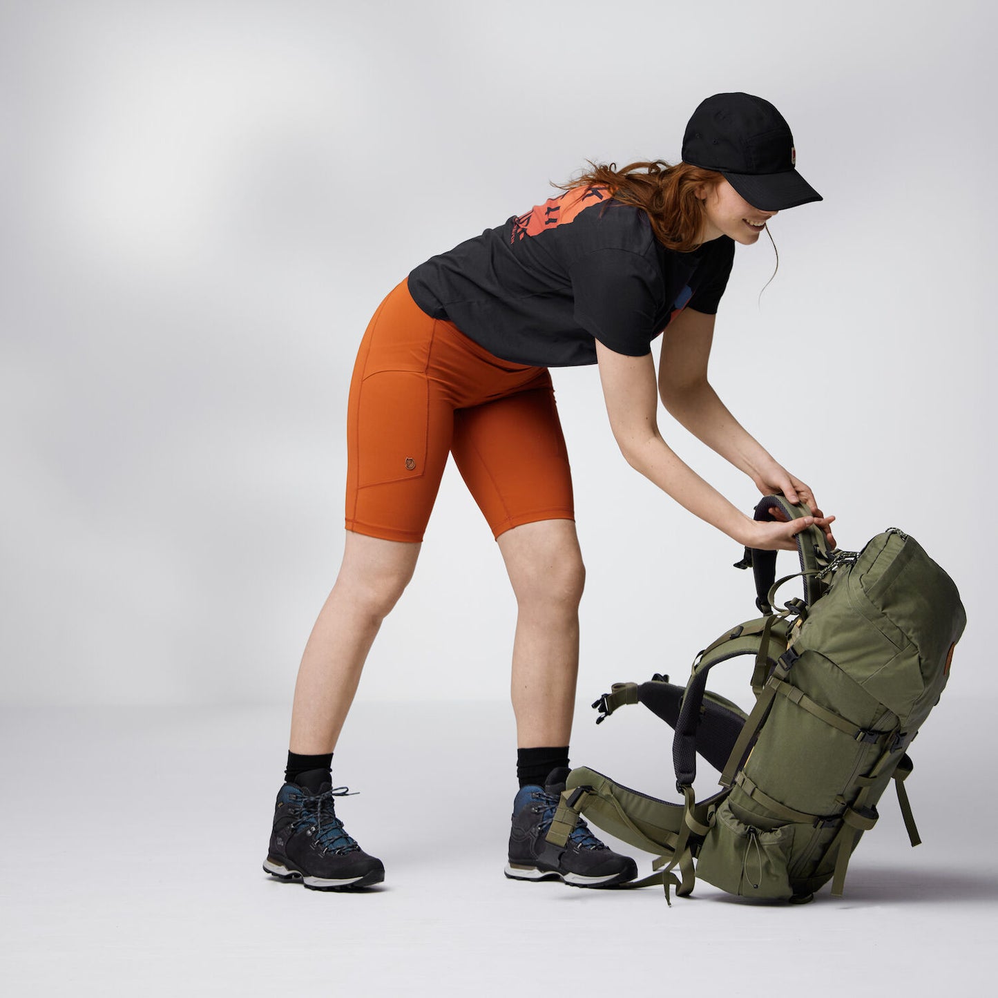 Fjallraven Womens Abisko Short Tights Black - The Sporting Lodge