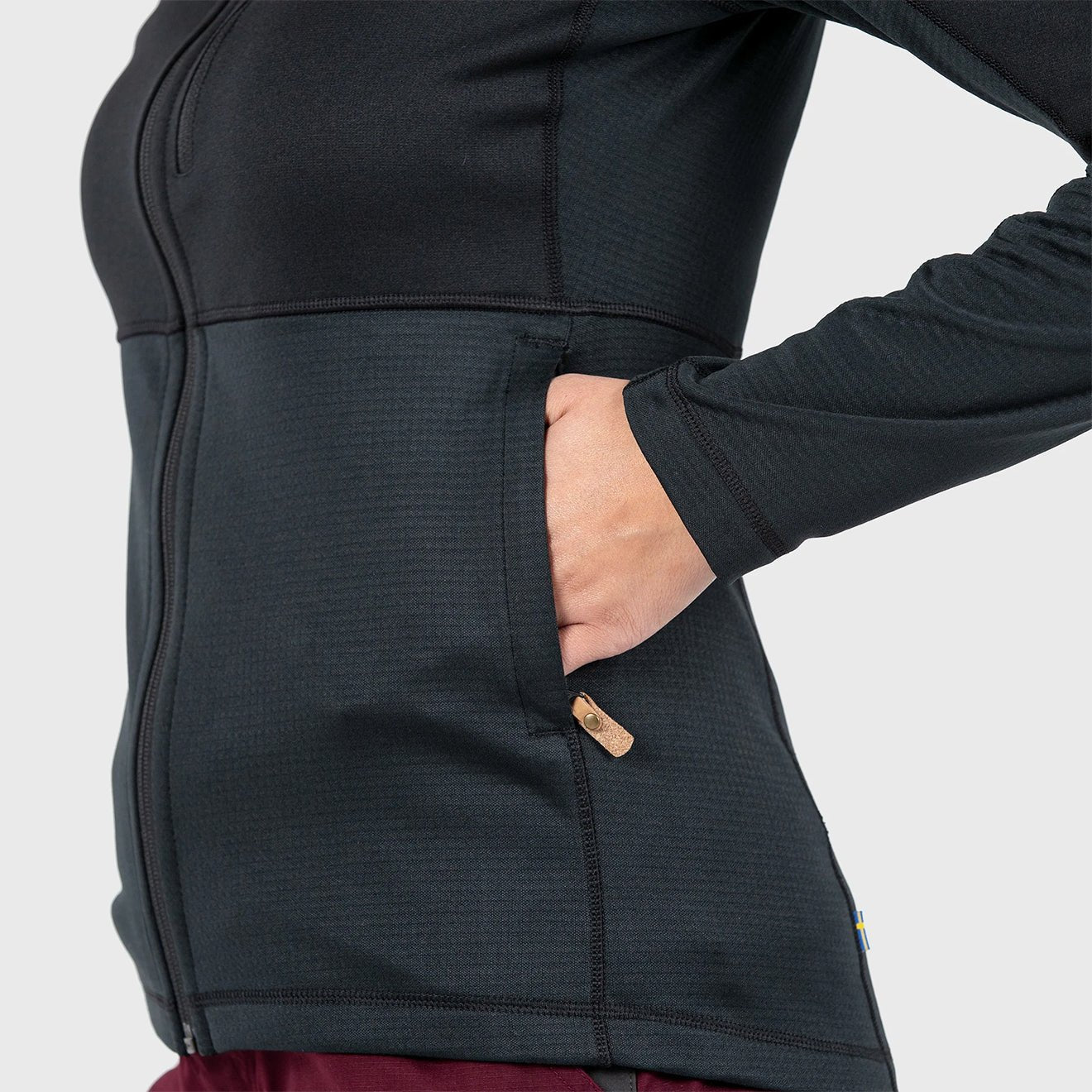 Fjallraven Womens Abisko Trail Fleece Black - The Sporting Lodge