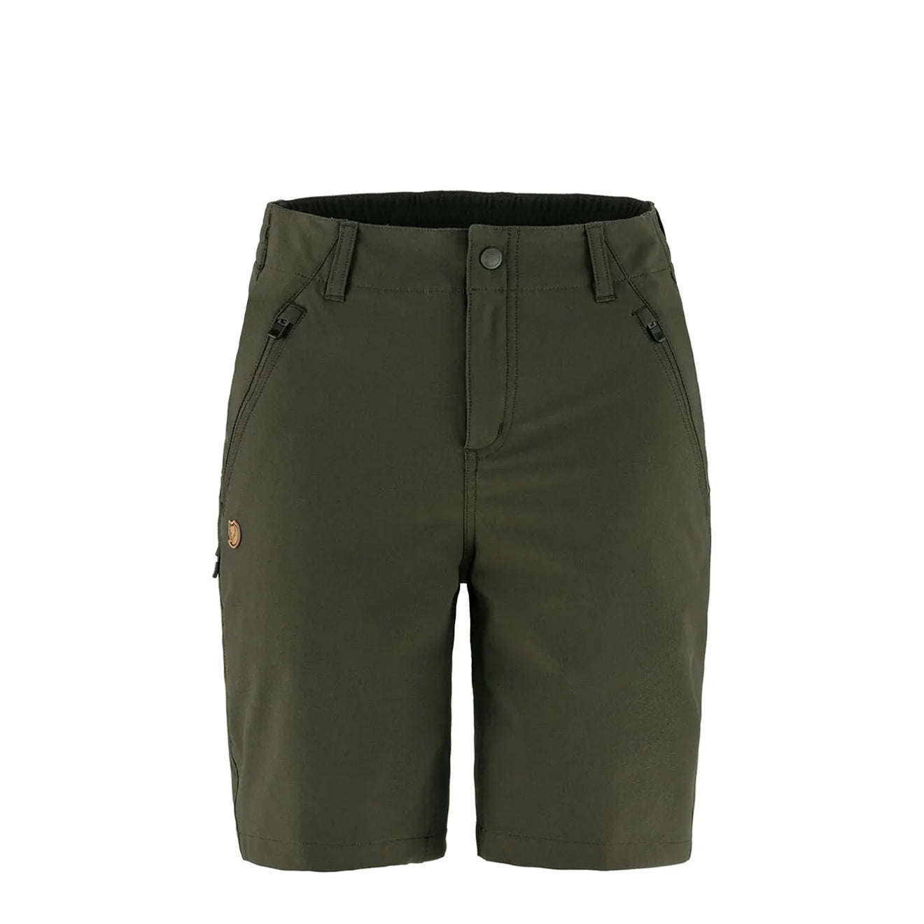 Fjallraven Womens Abisko Trail Stretch Shorts Deep Forest - The Sporting Lodge