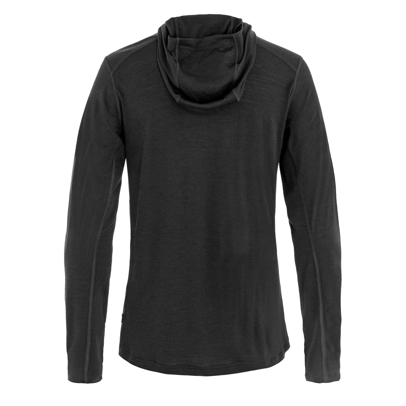 Fjallraven Womens Abisko Wool Sun-hoodie Black - The Sporting Lodge