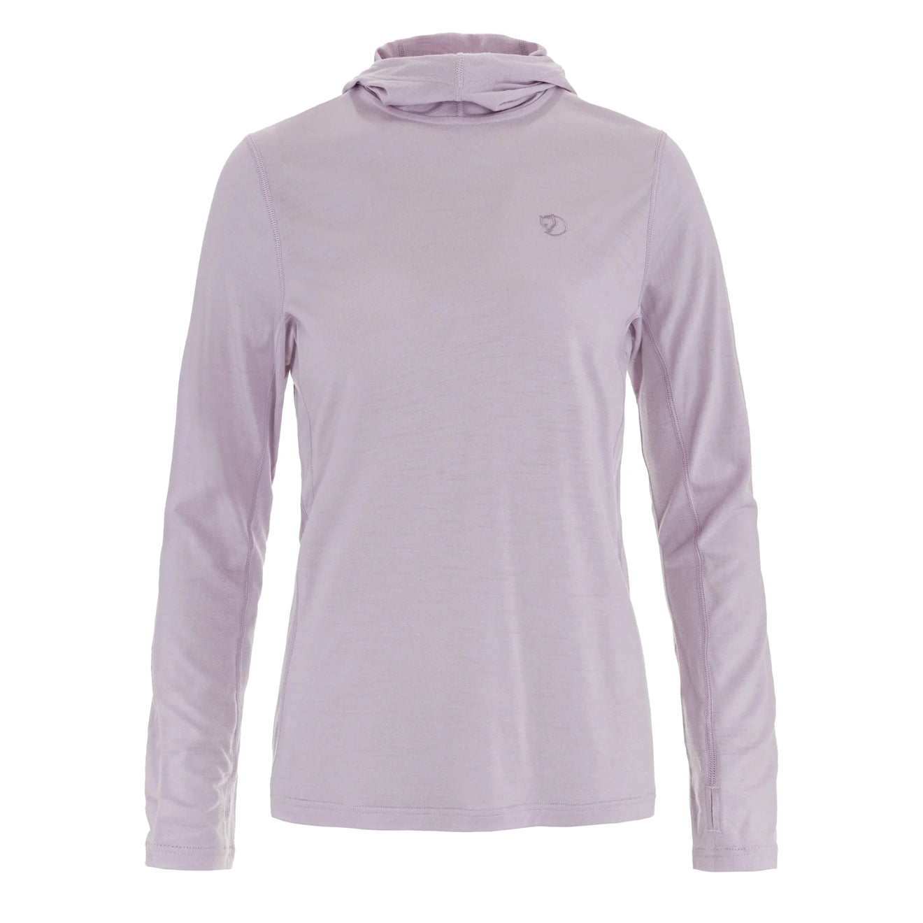 Fjallraven Womens Abisko Wool Sun-hoodie Lavender Mist - The Sporting Lodge