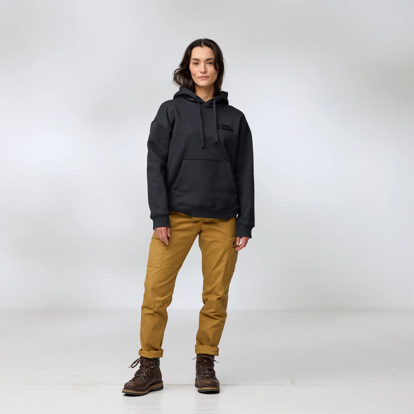 Fjallraven Womens Classic Hoodie Suede Brown - The Sporting Lodge