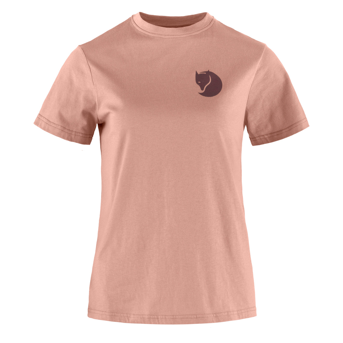 Fjallraven Womens Fox Boxy Logo Tee Dusty Rose - The Sporting Lodge