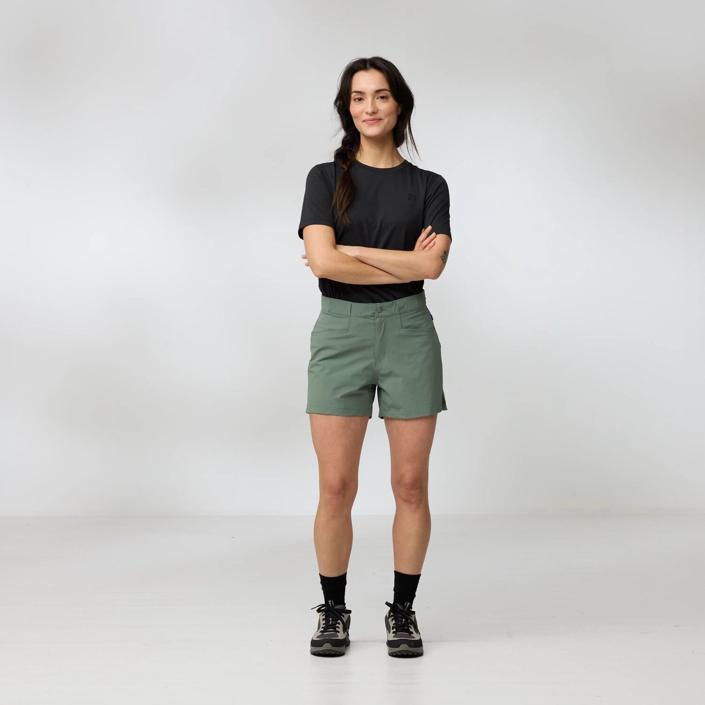 Fjallraven Womens High Coast Lite Shorts Black