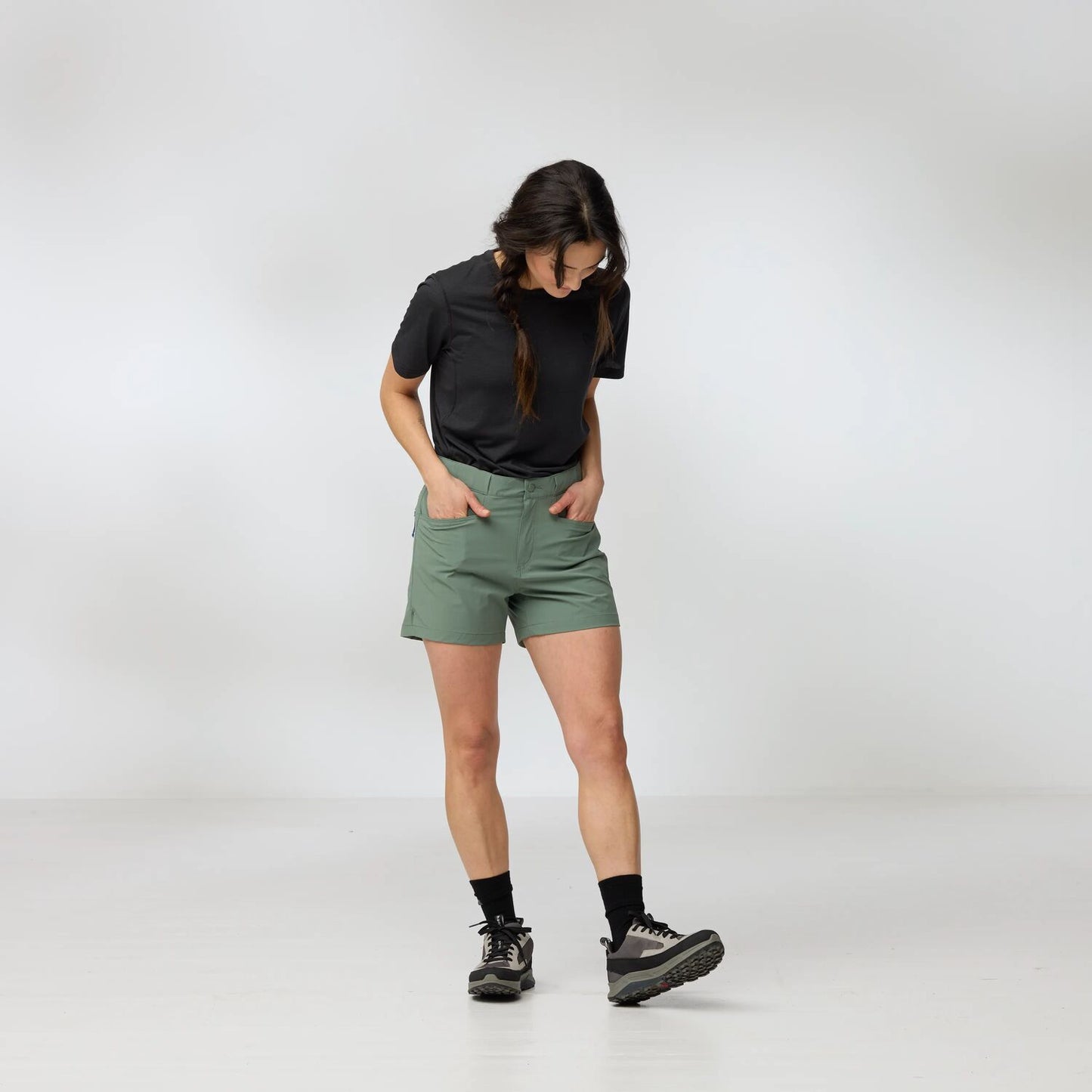 Fjallraven Womens High Coast Lite Shorts Black