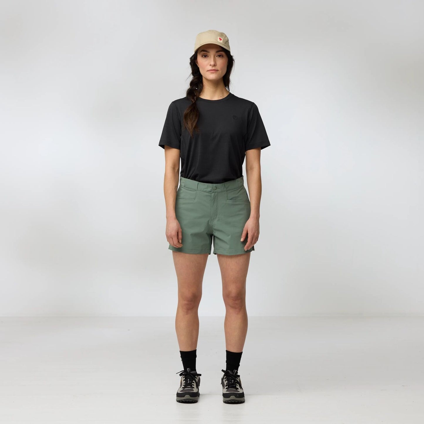 Fjallraven Womens High Coast Lite Shorts Black