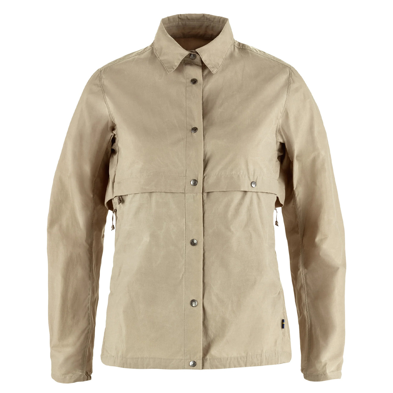 Fjallraven Womens Hoja Rider's Wind Jacket Fossil - The Sporting Lodge