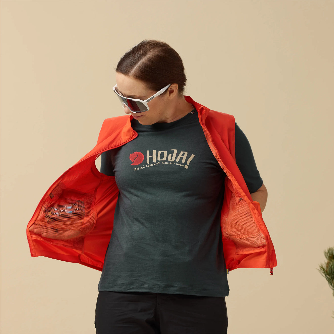 Fjallraven Womens Hoja Wool T-shirt Dark Navy - The Sporting Lodge