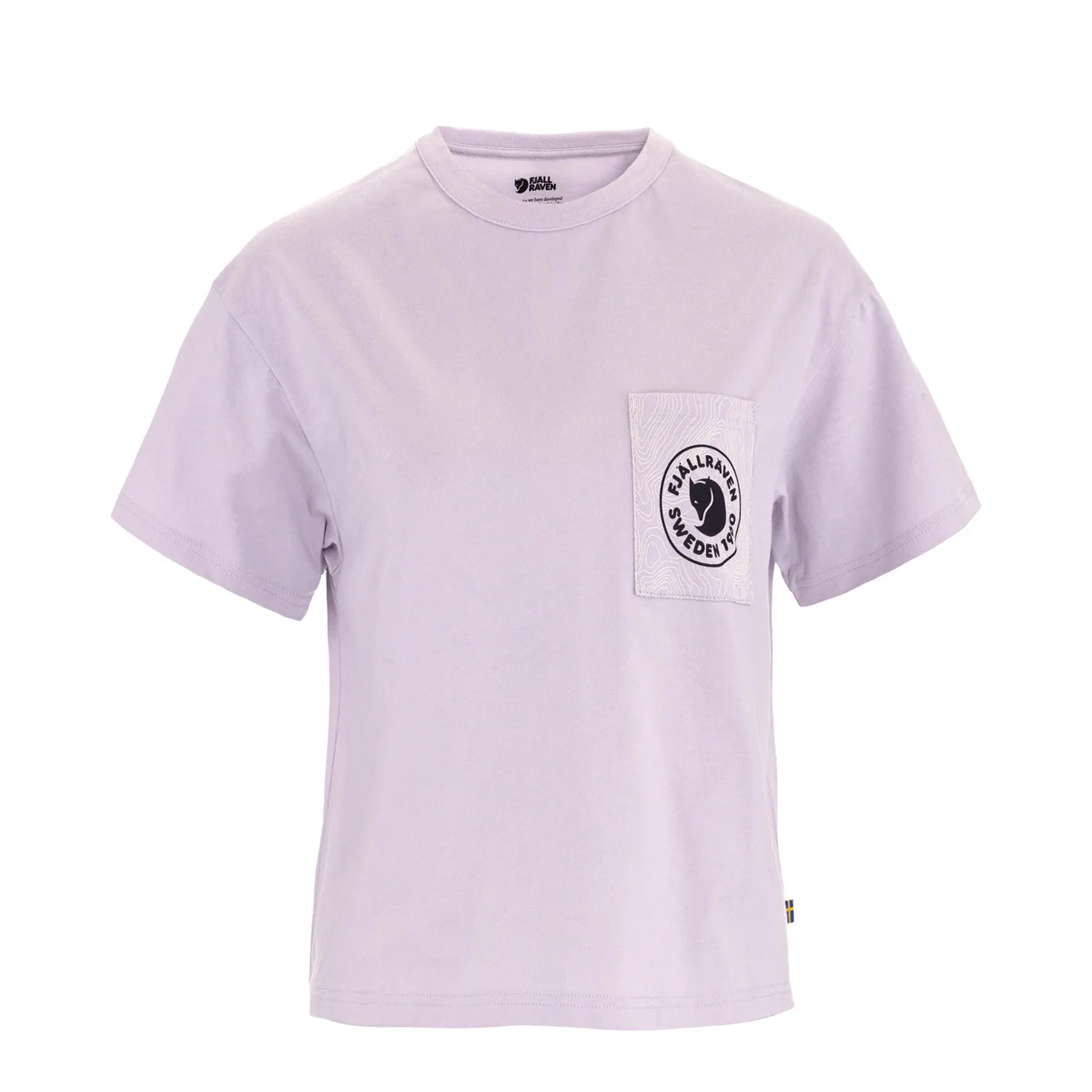 Fjallraven Womens Logo Pocket T-Shirt Lavender Mist - The Sporting Lodge