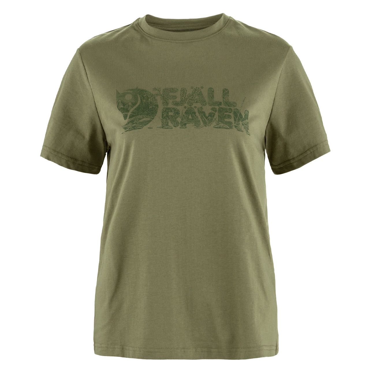 Fjallraven Womens Lush Logo T-shirt Green