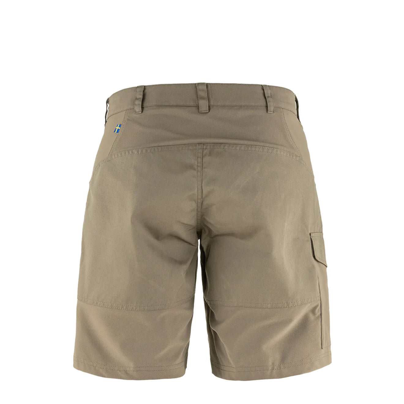 Fjallraven Womens Nikka Curved Shorts Suede Brown