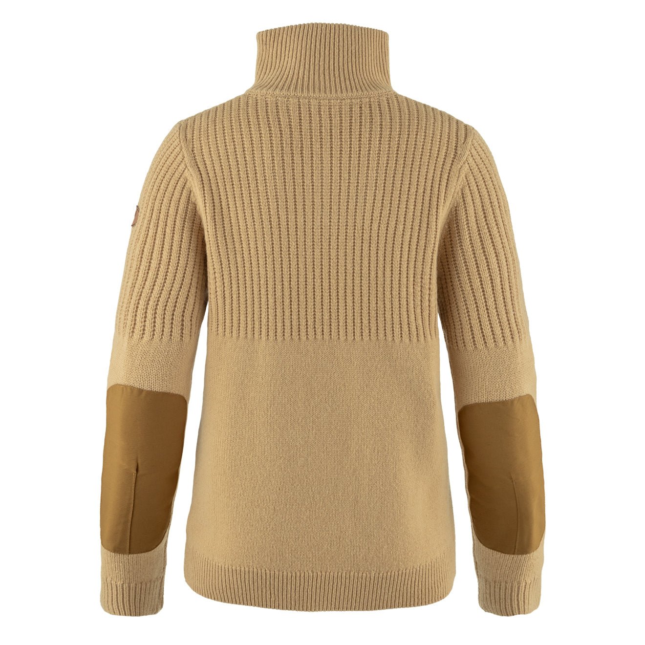 Fjallraven Womens Ovik Half Zip Knit Dune Beige - The Sporting Lodge