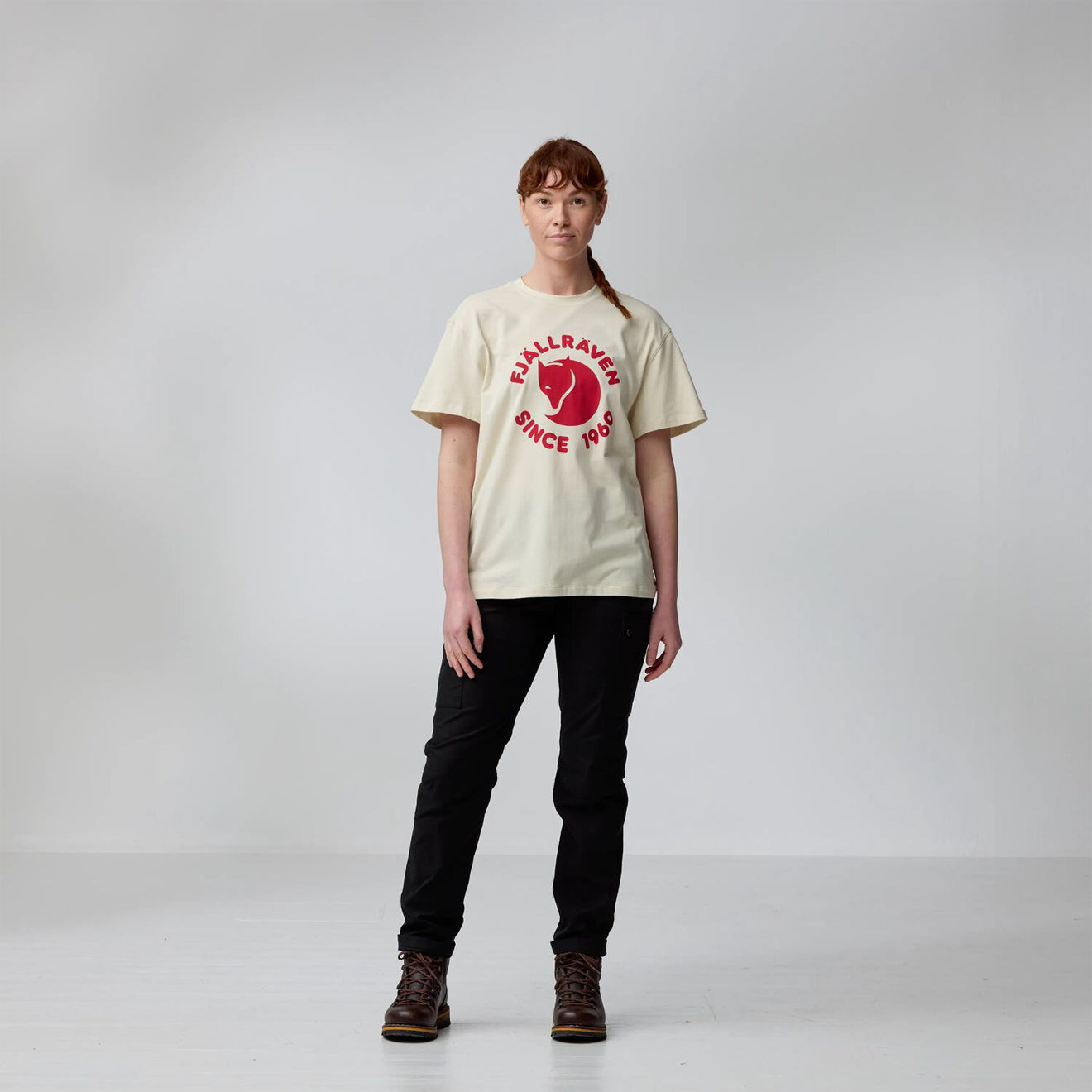 Fjallraven Womens Relaxed T-shirt Chalk White - The Sporting Lodge