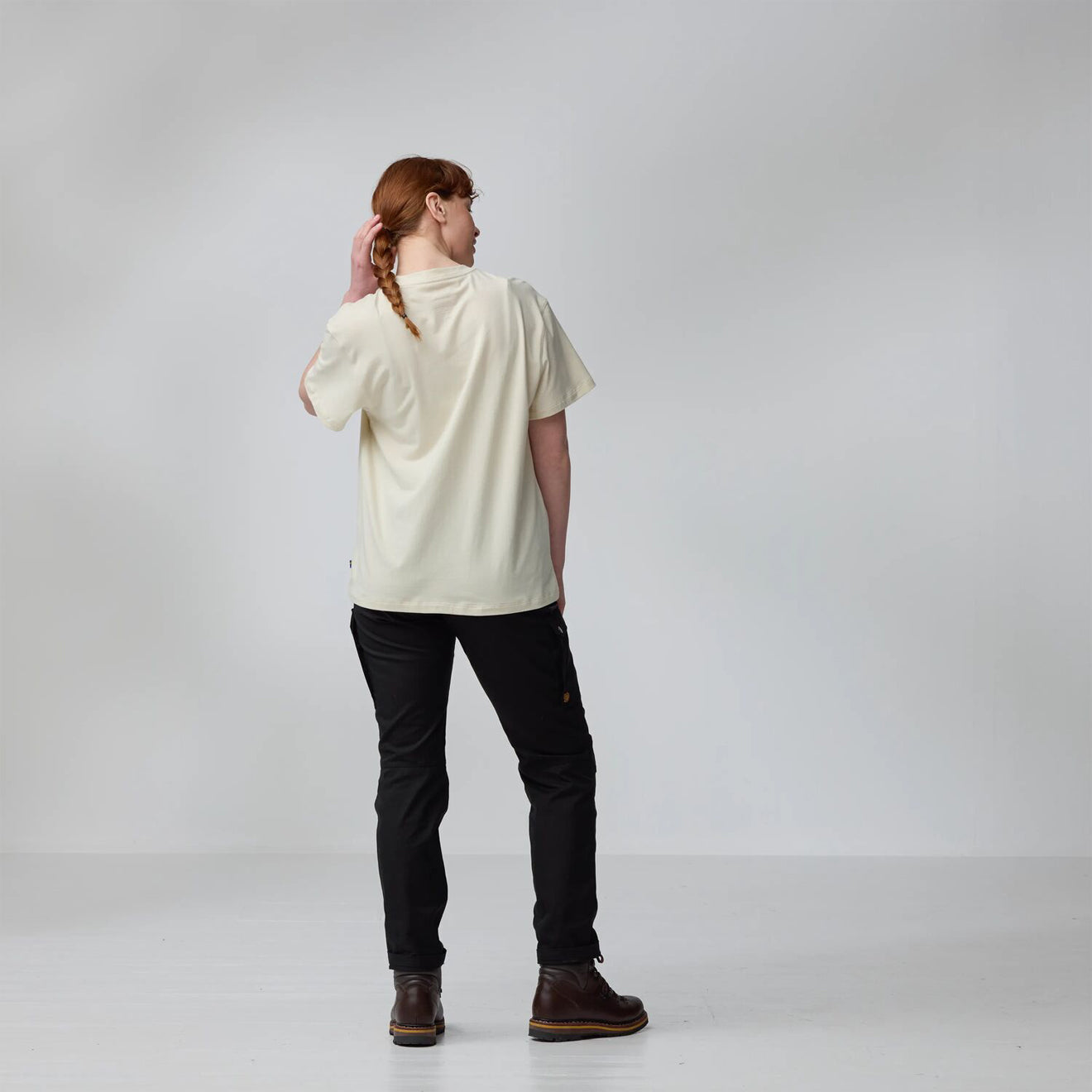 Fjallraven Womens Relaxed T-shirt Chalk White - The Sporting Lodge