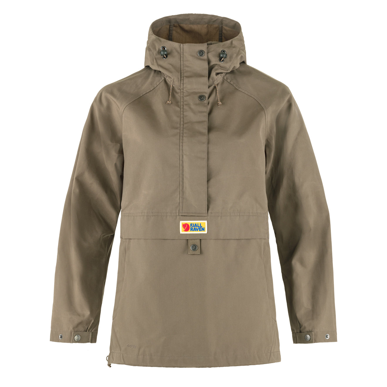 Fjallraven Womens Vardag Anorak Suede Brown - The Sporting Lodge