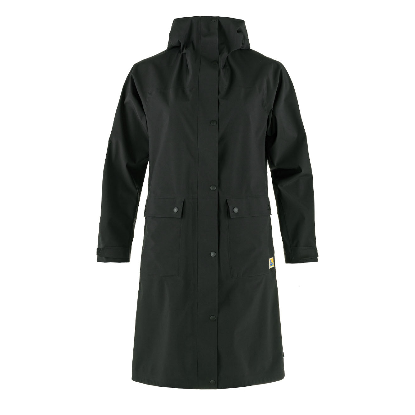 Fjallraven Womens Vardag Rain Parka Black - The Sporting Lodge