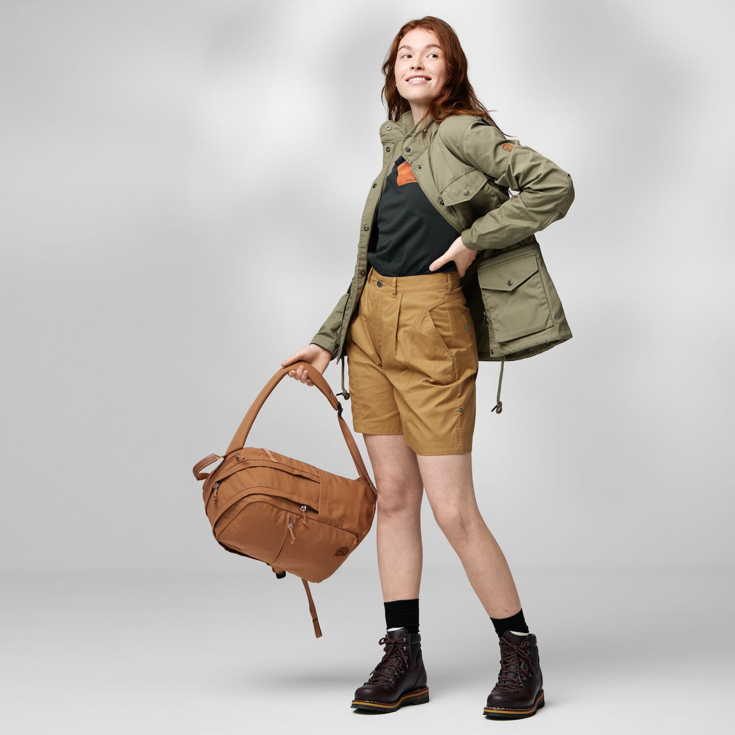 Fjallraven Womens Vardag Shorts Buckwheat Brown