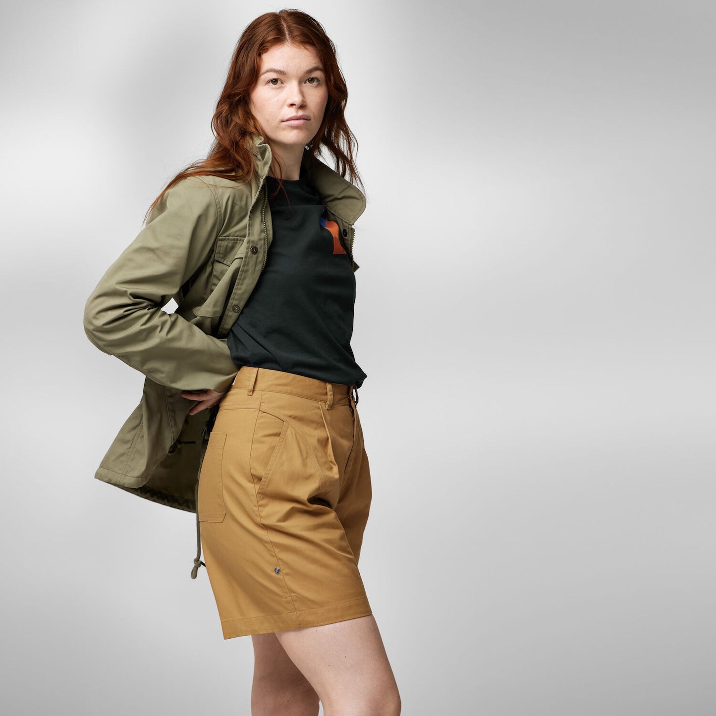 Fjallraven Womens Vardag Shorts Buckwheat Brown