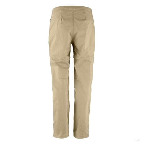 Fjallraven Womens Abisko Hike Zip - Off Trousers Reg Leg Fossil - The Sporting Lodge