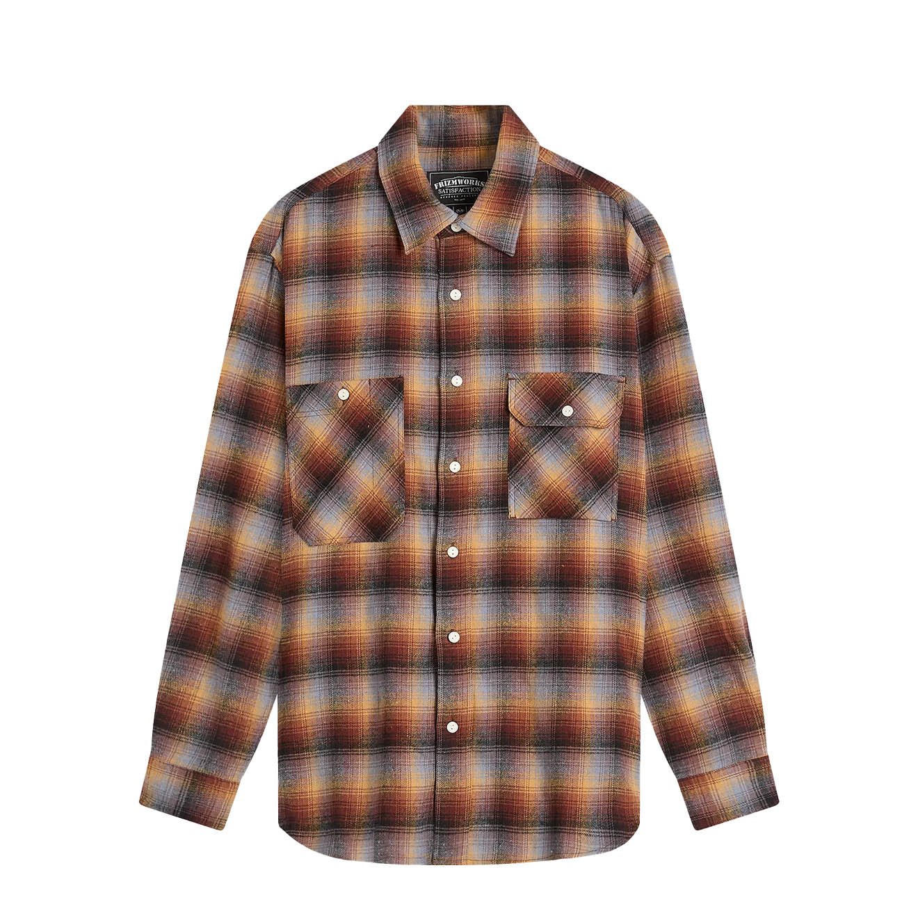 Frizmworks Flannel Check Work Shirt Brown Sky - The Sporting Lodge
