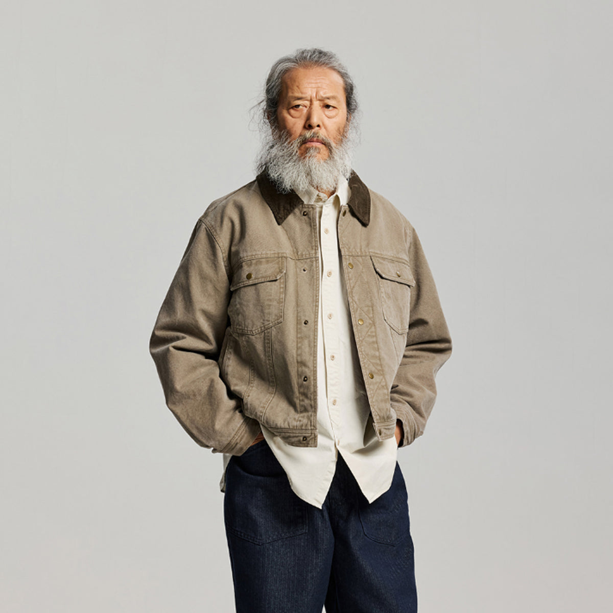 Frizmworks Heavy Canvas Storm Trucker Jacket Mud