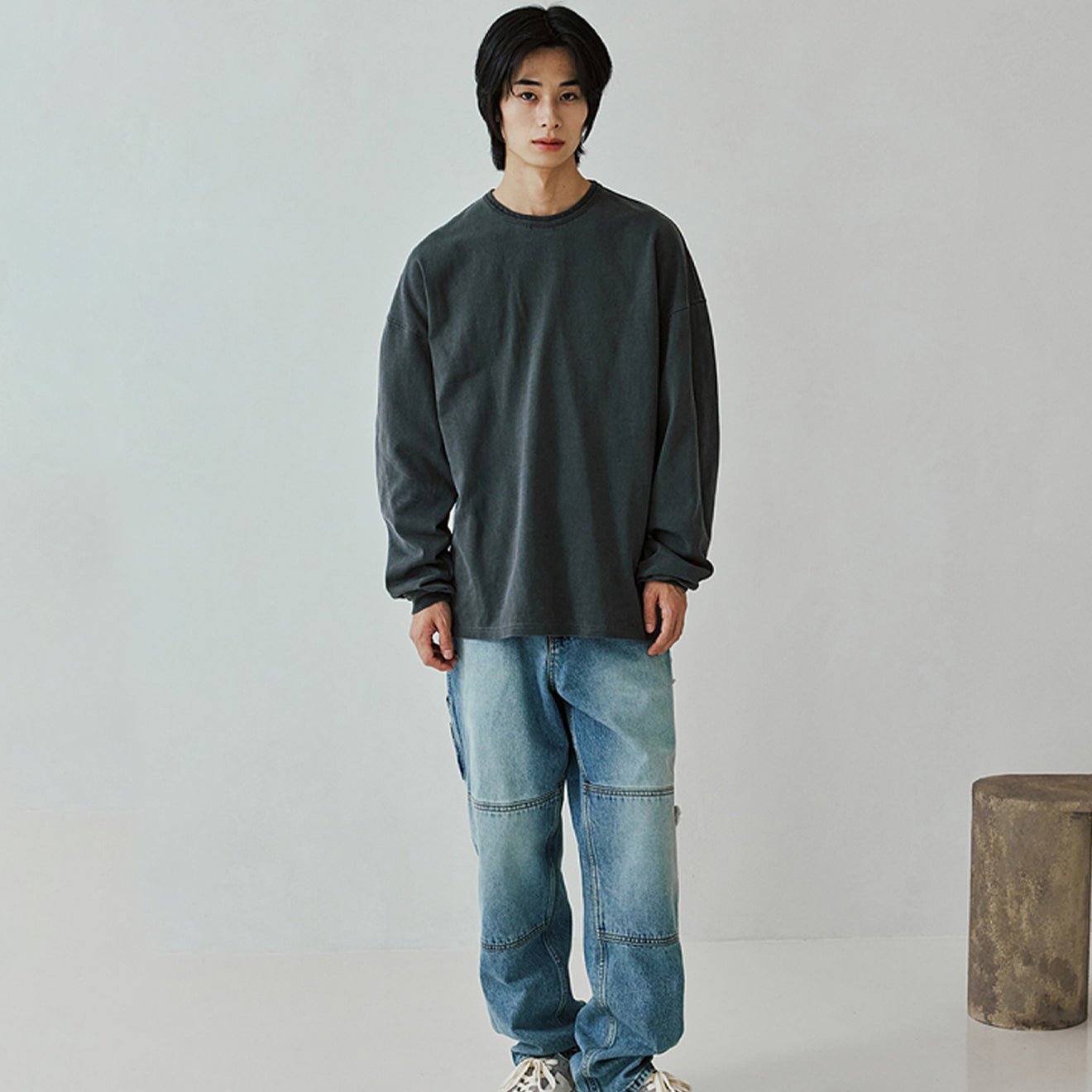 Frizmworks OG Pigment Dyeing L/S Tee Charcoal - The Sporting Lodge