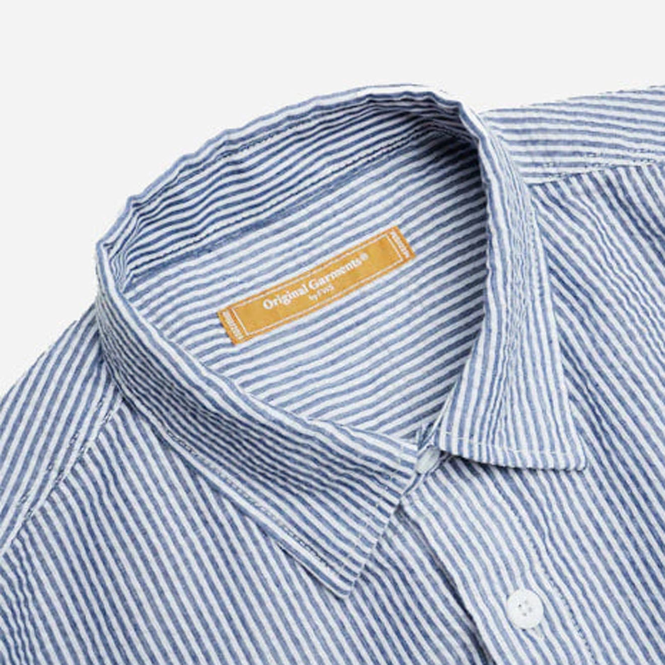 Frizmworks OG Stripe Seersucker Shirt Blue Blue - The Sporting Lodge