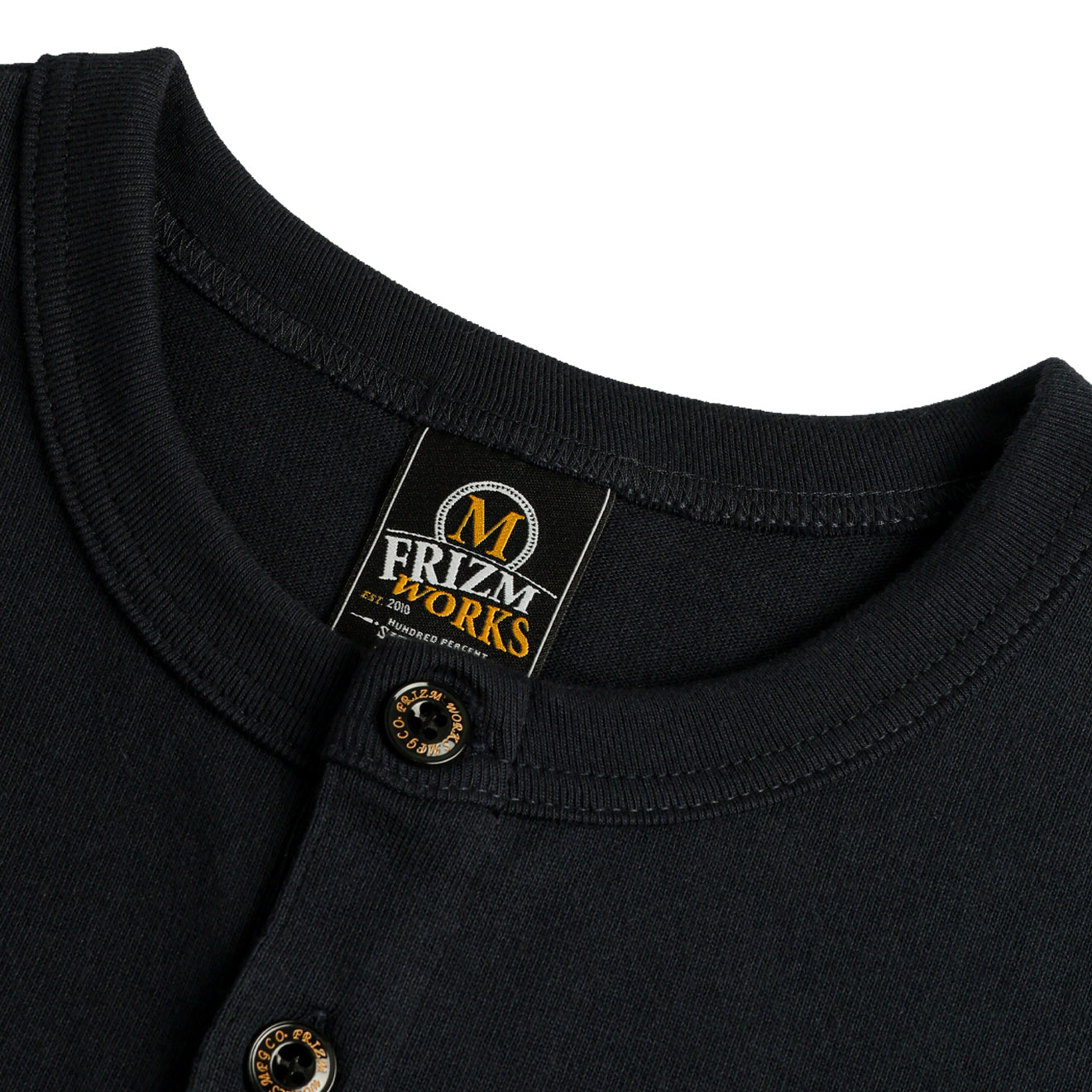 Frizmworks Solid Henley Neck L/S Tee Navy