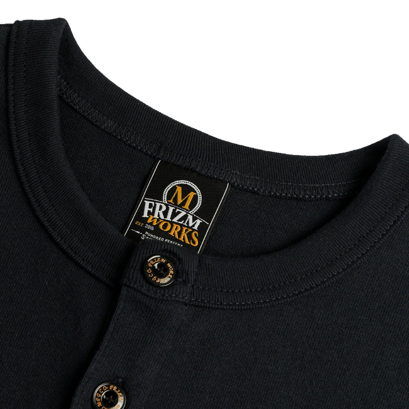 Frizmworks Solid Henley Neck L/S Tee Navy