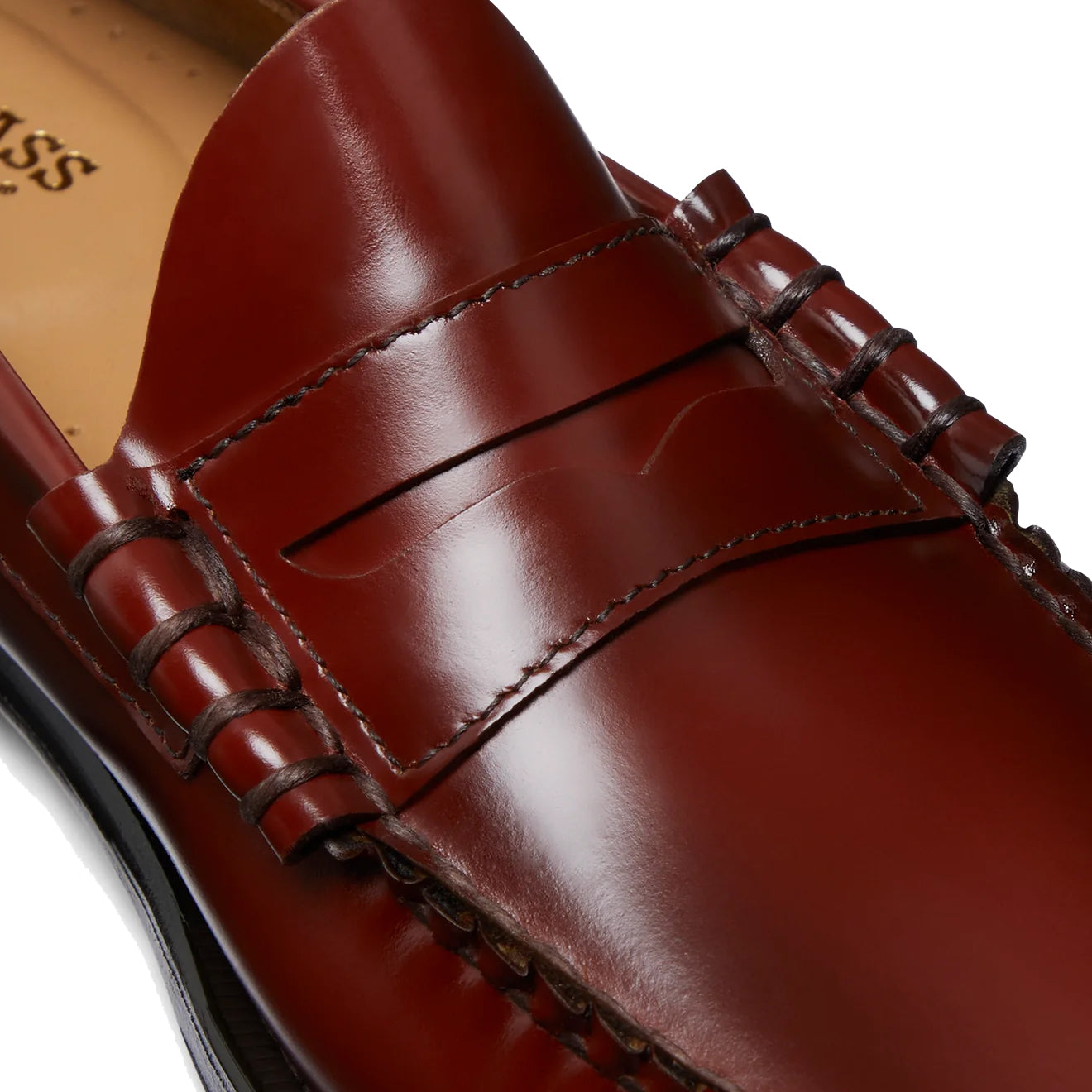 G.H.Bass Weejuns Larson Penny Loafers Smoke Paprika Leather - The Sporting Lodge