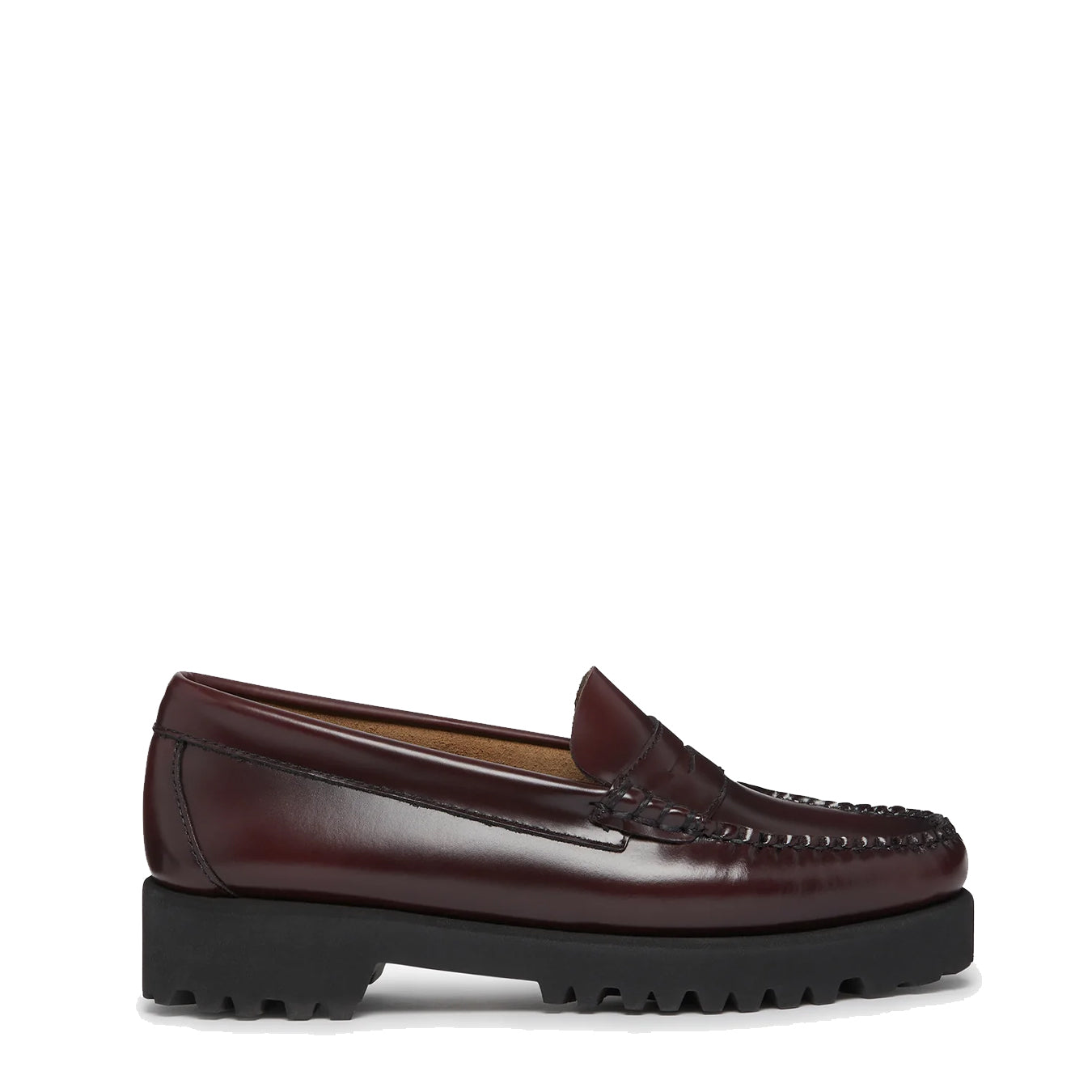 G.H.Bass Womens Weejuns 90s Penny Loafers Wine Leather - The Sporting Lodge