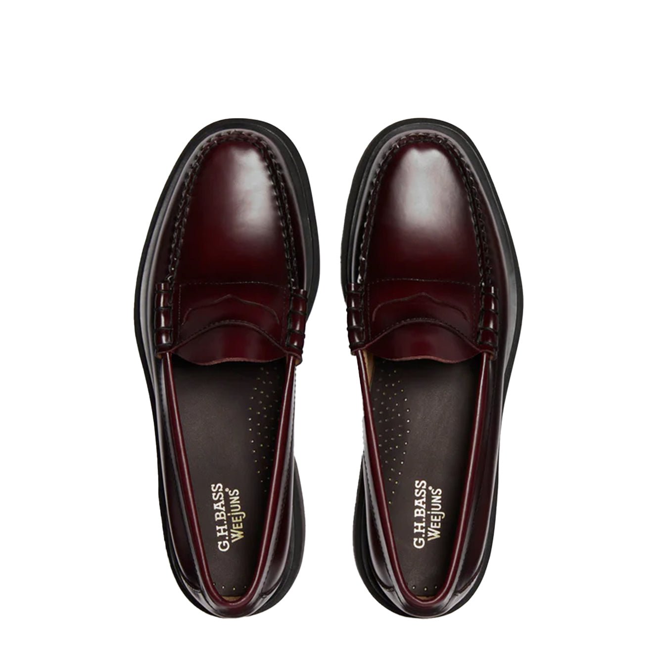 G.H Bass Weejun Step Larson Moc Penny Wine Leather - The Sporting Lodge