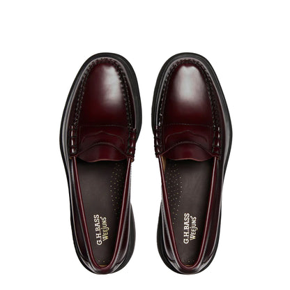 G.H Bass Weejun Step Larson Moc Penny Wine Leather - The Sporting Lodge