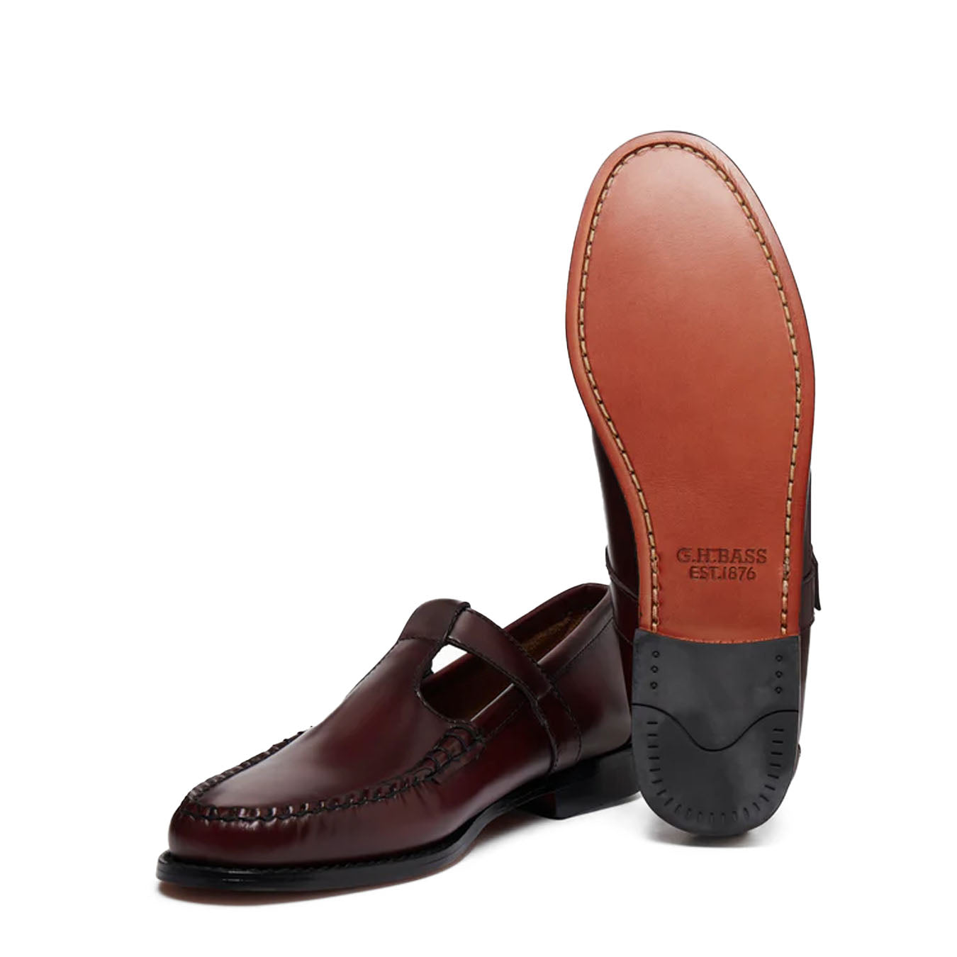 G.H Bass Womens Mary Jane Wine - The Sporting Lodge