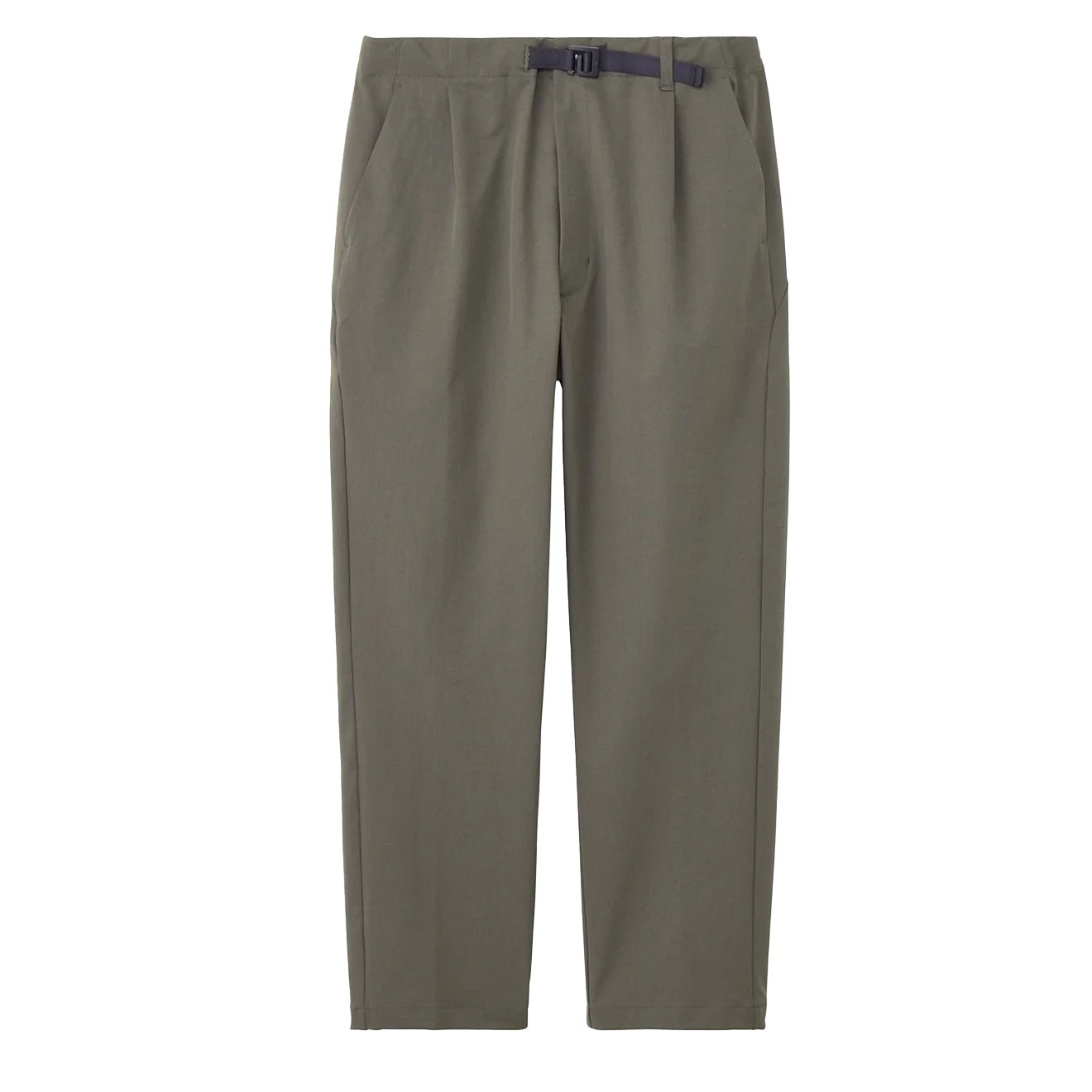 Goldwin One Tuck Tapered Stretch Pants Dark Olive - The Sporting Lodge