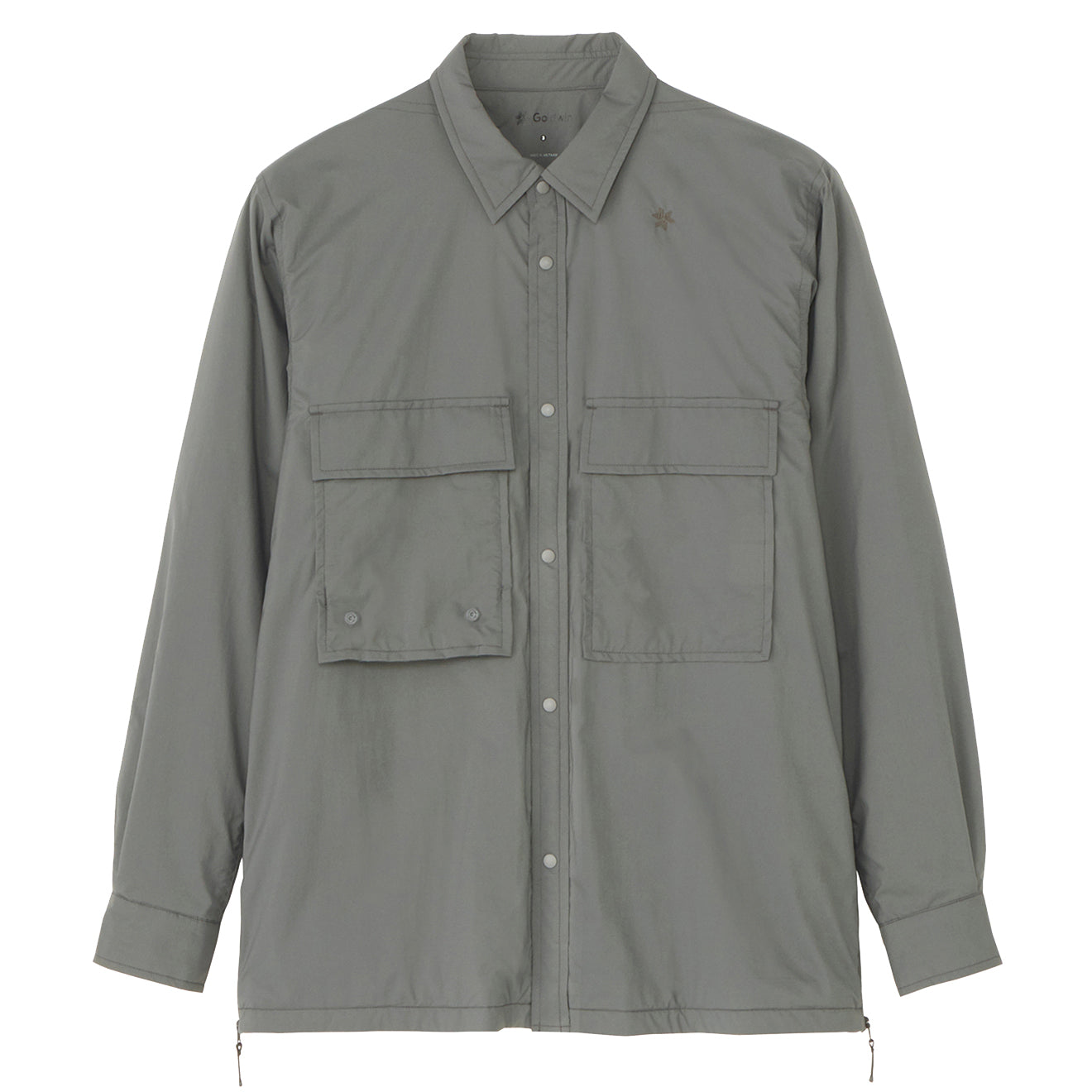 Goldwin Pertex Double Cloth Field Warm Shirt Shadow Gray - The Sporting Lodge