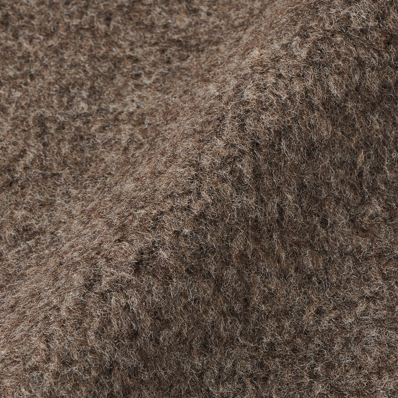 Goldwin Wool Boa Fleece Full Zip Jacket Mix Brown - The Sporting Lodge