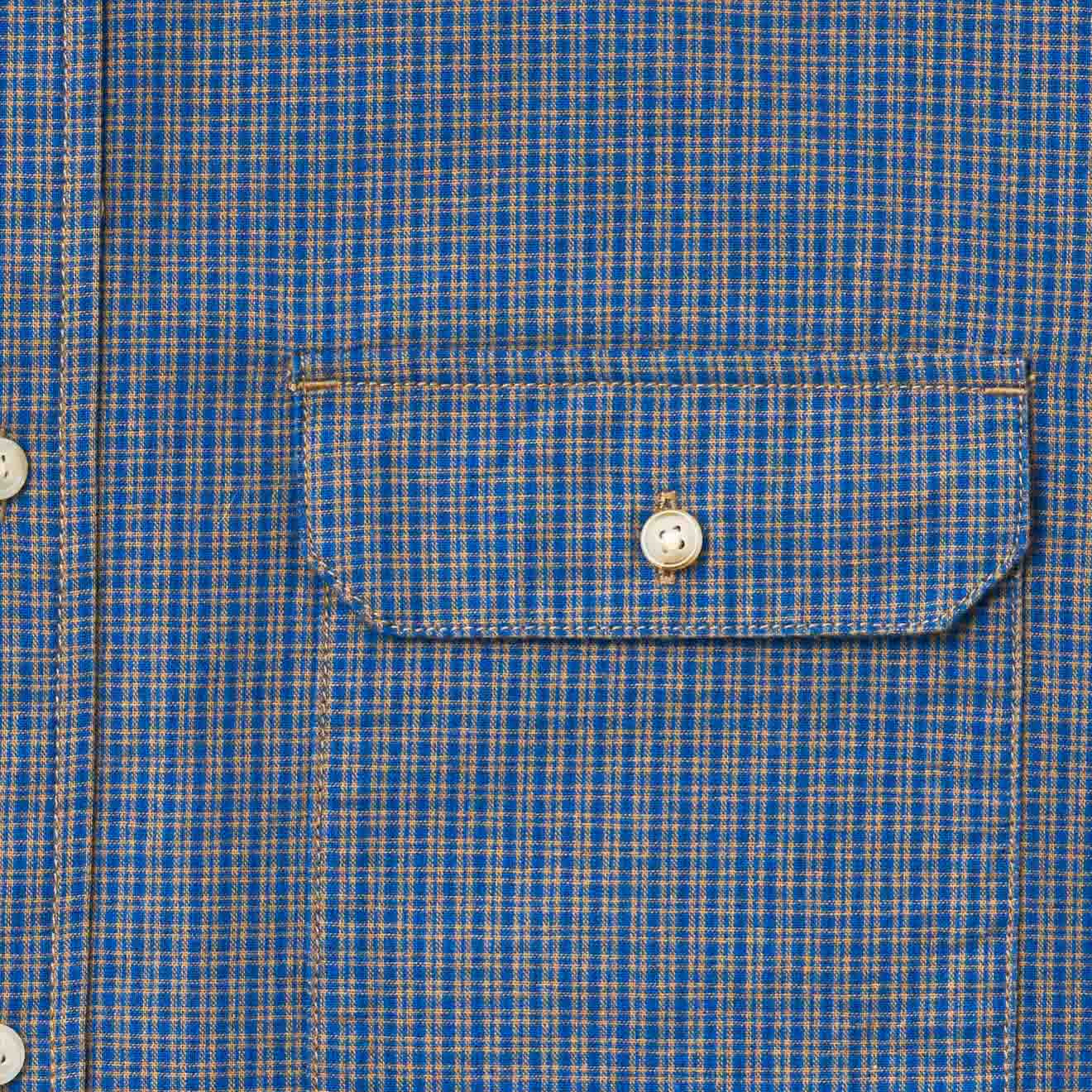 Gramicci Checkered Stance Shirt Sierra Check Navy - The Sporting Lodge