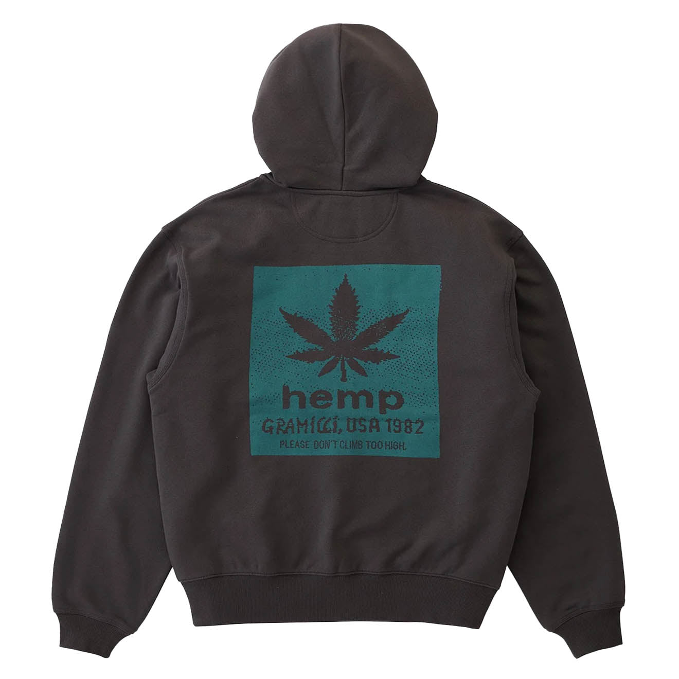 Gramicci Hemp Zip Hooded Sweatshirt Deep Brown