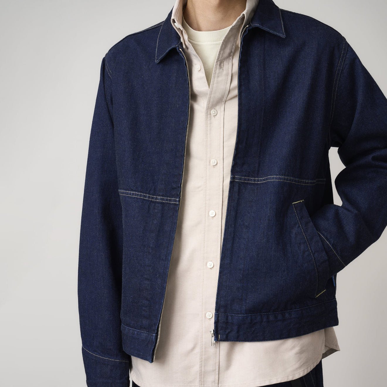 Gramicci Japanese Slub Denim Jacket Indigo - The Sporting Lodge