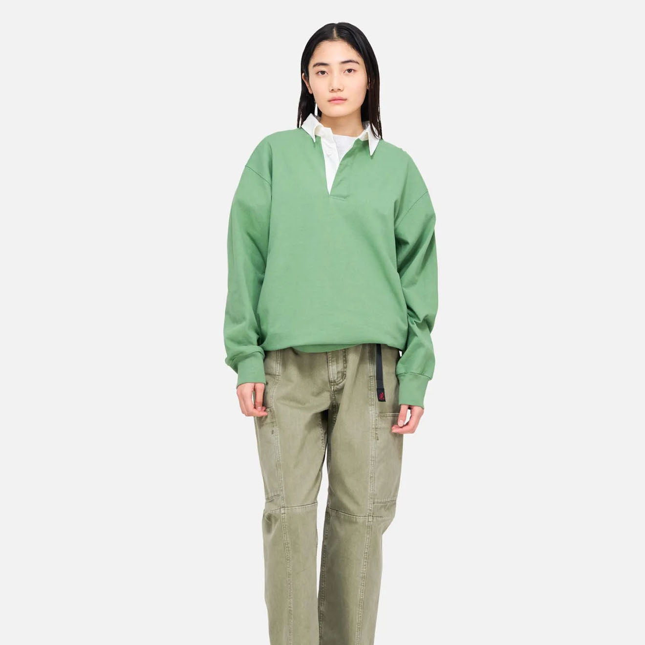 Gramicci Langdon Rugby Shirt Jungle - The Sporting Lodge