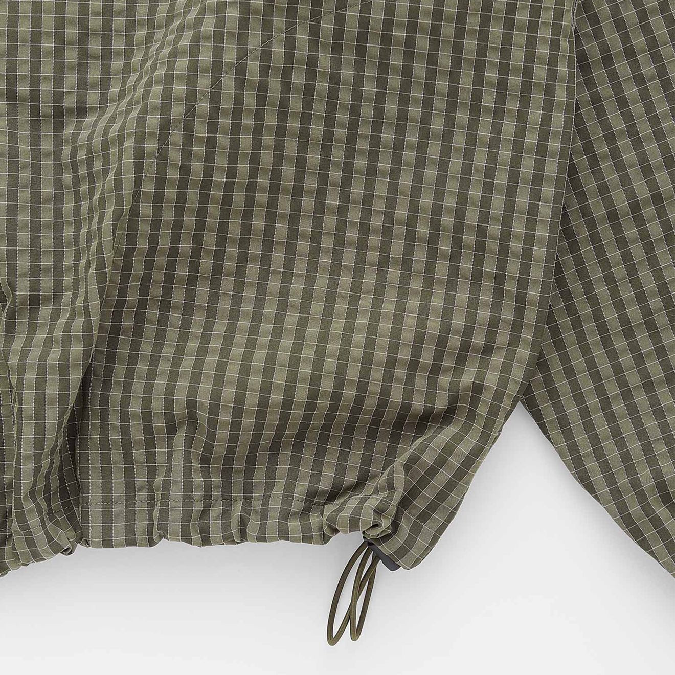 Gramicci Northside Plaid Hooded Jacket Olive - The Sporting Lodge