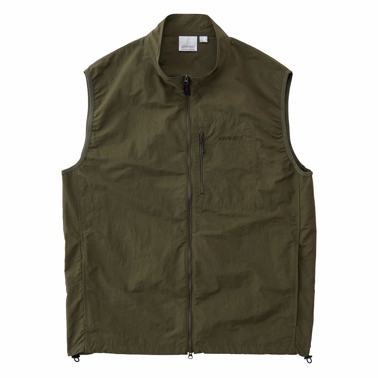 Gramicci Nylon Vest Deep Olive - The Sporting Lodge