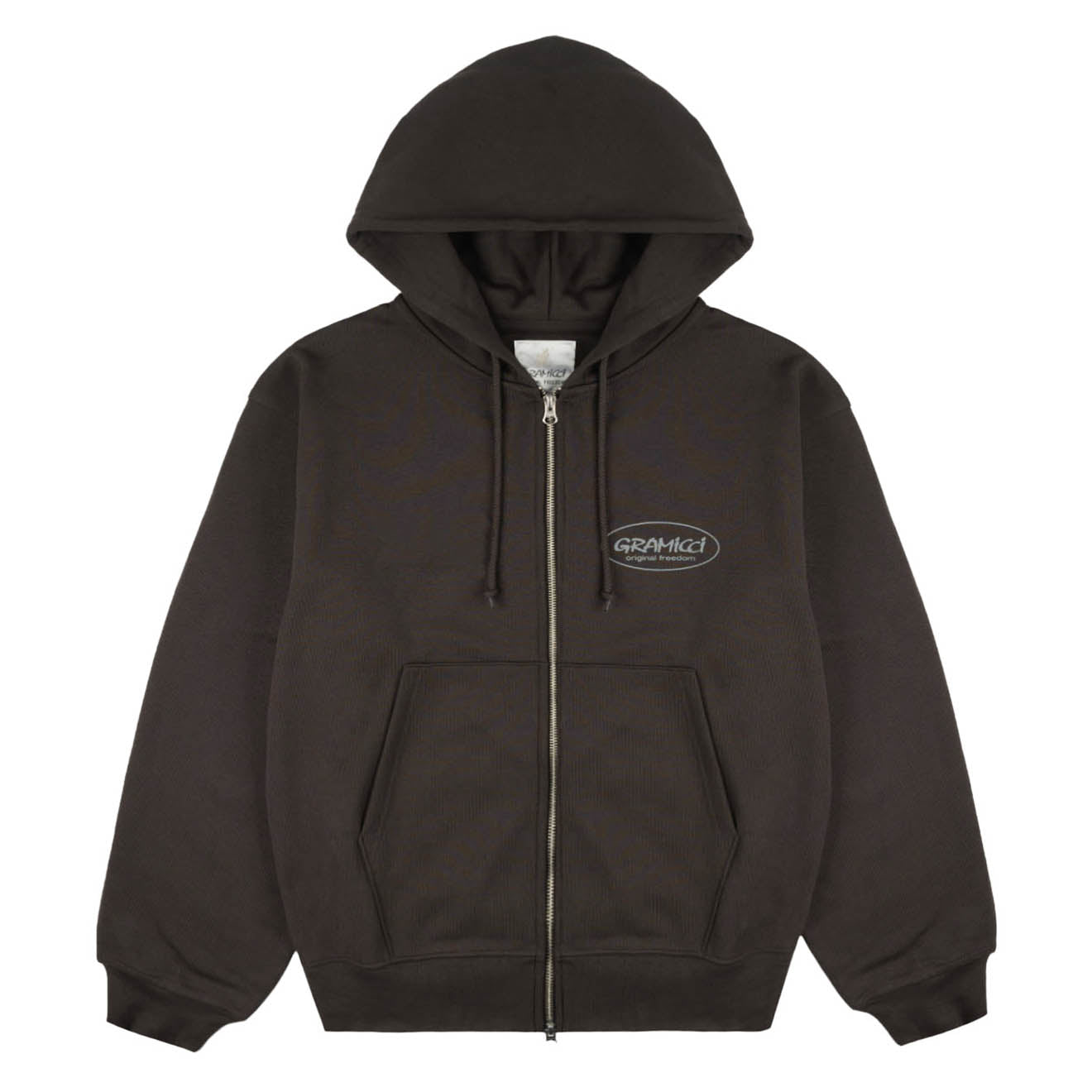 Gramicci Original Freedom Zip Hooded Sweatshirt Deep Brown