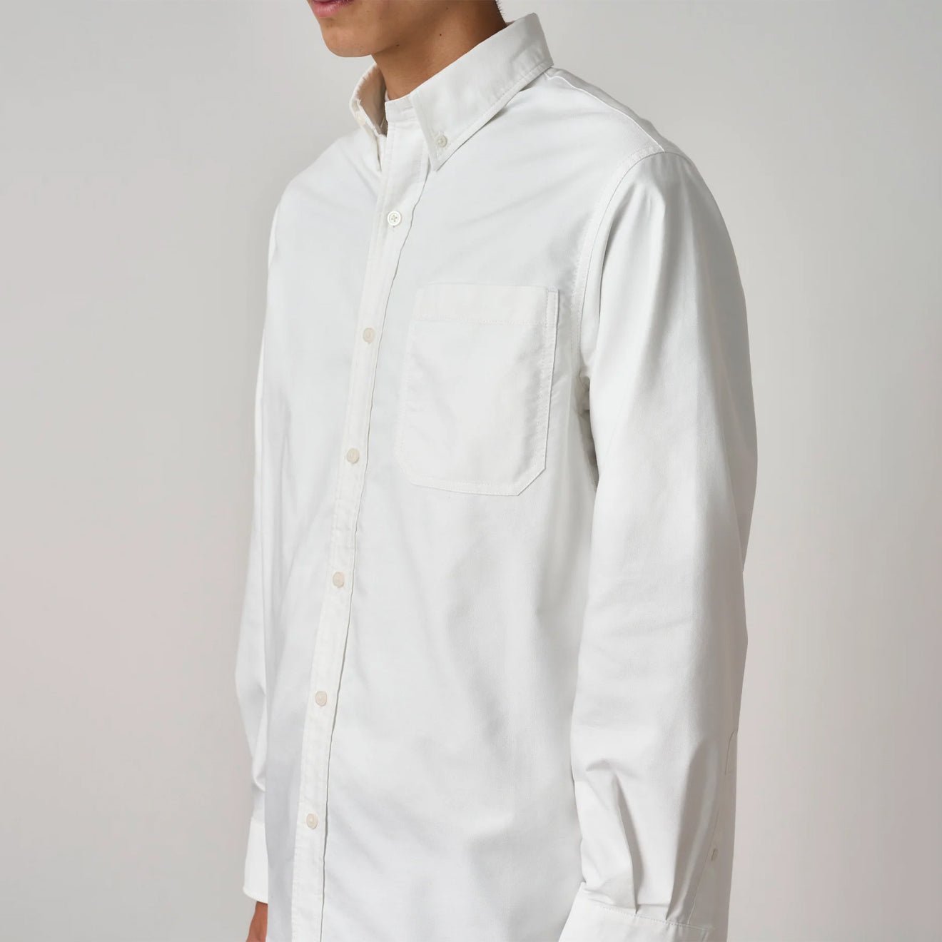 Gramicci Oxford Button Down Stance Shirt White - The Sporting Lodge